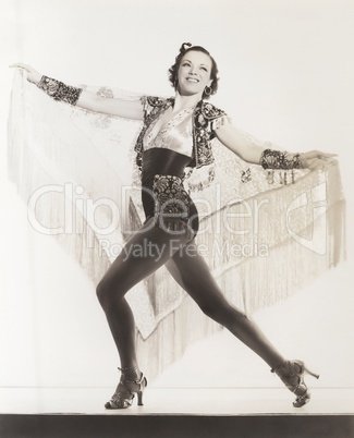 Dancer with Latin flair