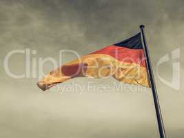 Vintage looking German flag