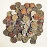 Vintage Pound coins