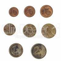 Vintage Euro coins series
