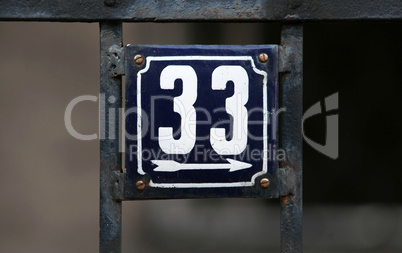 House numbers