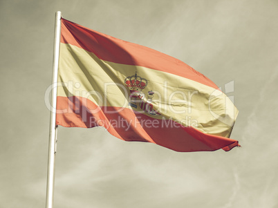 Vintage looking Flag of Spain