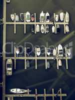 Vintage looking Boats in harbour