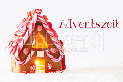 Gingerbread House, White Background, Adventszeit Means Advent Season