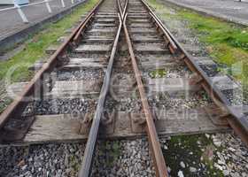 Railway track detail