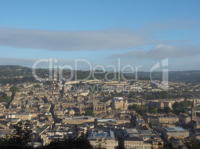 Aerial view of Bath