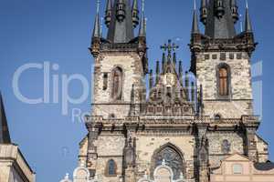 Petrin curch on Old Town Square in Prague.interesting attraction