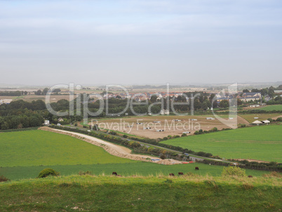 English country panorama in Salisbury