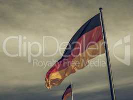 Vintage looking German flag