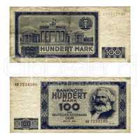 Vintage DDR banknote