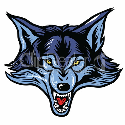 Vector of Wolf Head Mascot Vector Illustration
