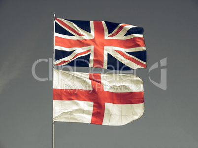 Vintage looking UK flag