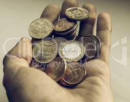 Vintage Euro coins