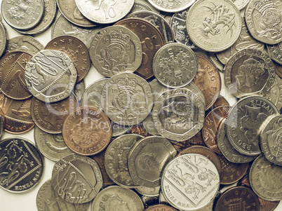 Vintage Pound coins