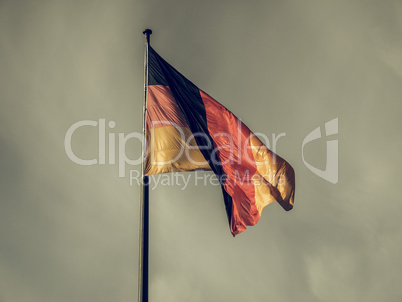 Vintage looking German flag