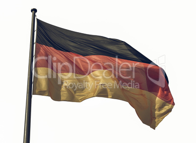 Vintage looking German flag