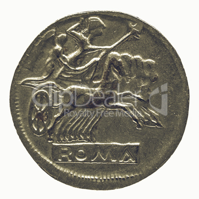 Vintage Roman coin