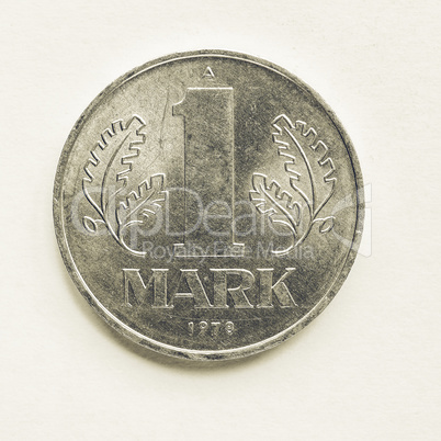 Vintage One mark from DDR