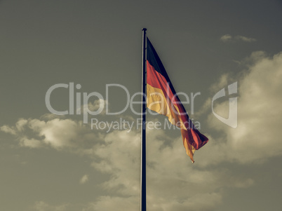 Vintage looking German flag