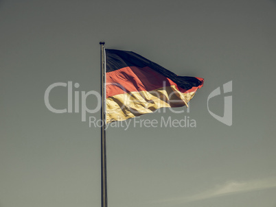 Vintage looking German flag