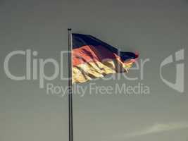 Vintage looking German flag