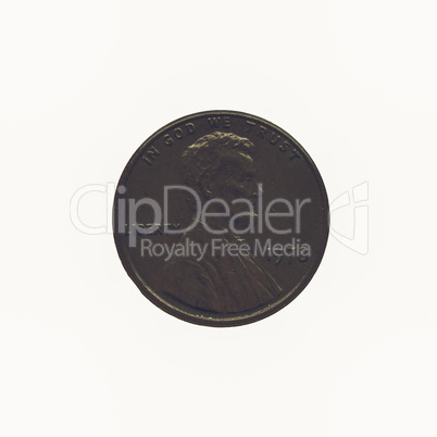 Vintage Coin isolated