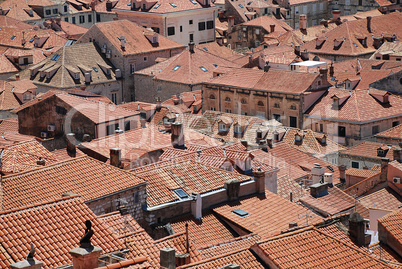 Rooftops in Dubrovnik's Old City
