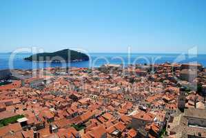 Panoramic view of the Old Town of Dubrovnik