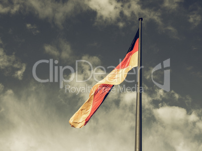 Vintage looking German flag