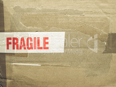 Vintage looking Fragile picture Vintage looking Fragile picture
