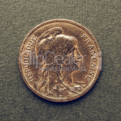 Vintage Euro coin