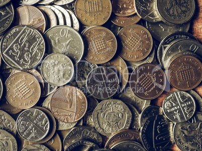 Vintage Pound coins