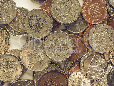 Vintage Pound coins