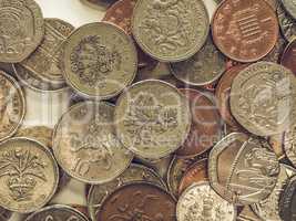 Vintage Pound coins