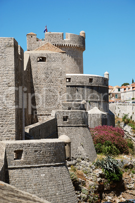 The city wall of Dubrovnik Croatia