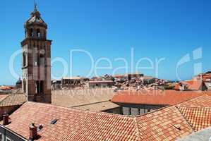 Rooftops in Dubrovnik's Old City, Dominican Monastery
