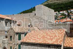 The city wall of Dubrovnik Croatia