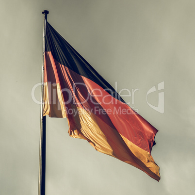 Vintage looking German flag