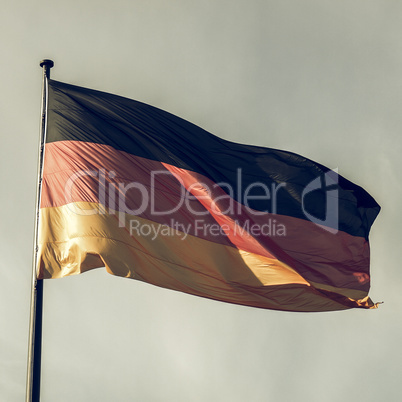 Vintage looking German flag