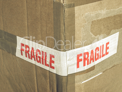 Vintage looking Fragile picture