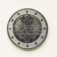 Vintage German 2 Euro coin