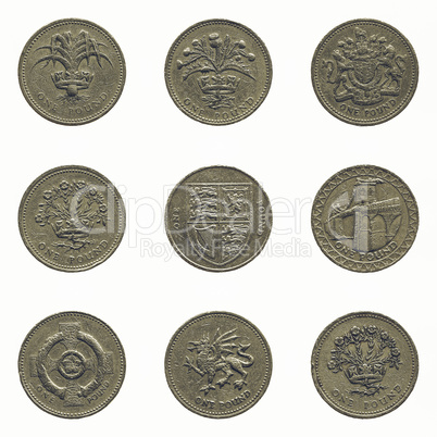 Vintage One Pound coin