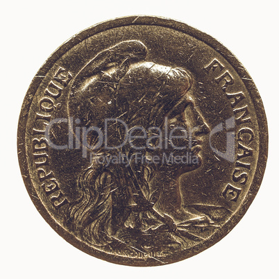 Vintage Coin isolated