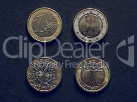 Vintage Euro coins of many countries