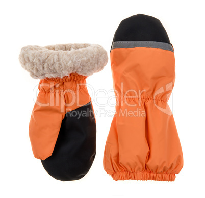 Children's autumn-winter mittens
