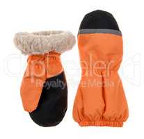 Children's autumn-winter mittens