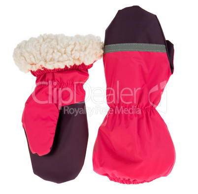 Children's autumn-winter mittens