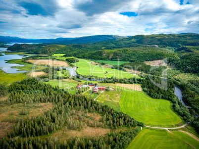 Beautiful Nature Norway aerial photography.