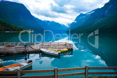 lovatnet lake Beautiful Nature Norway.