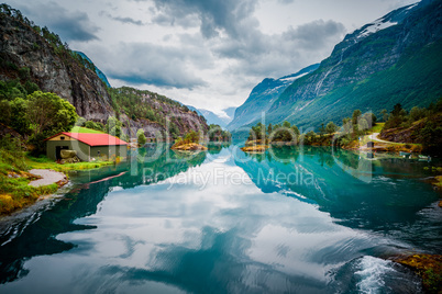 lovatnet lake Beautiful Nature Norway.